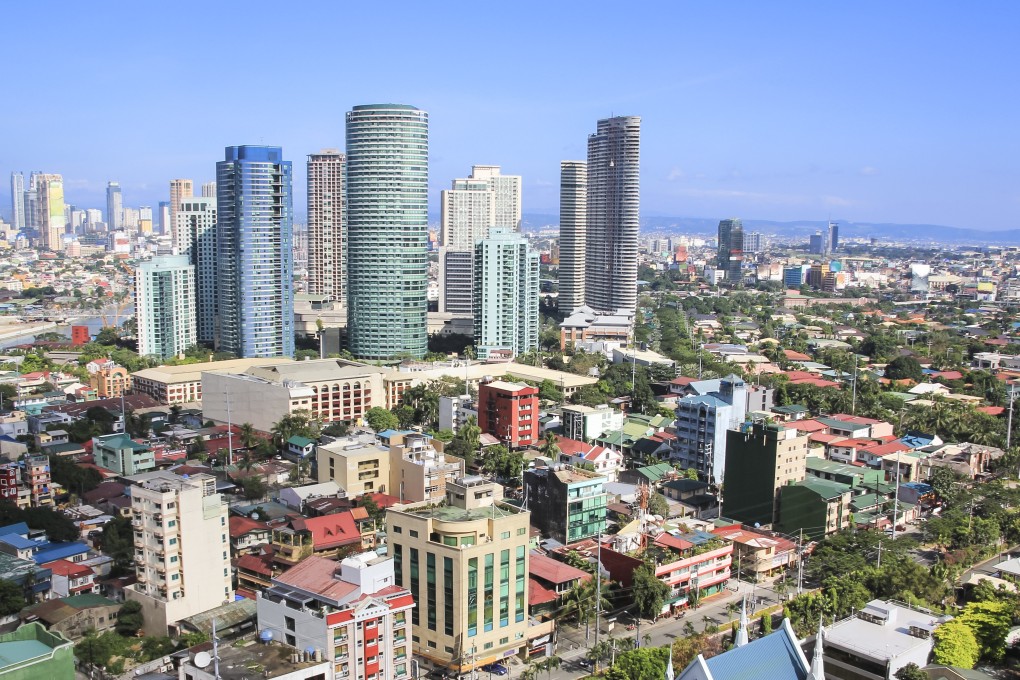 High rise condominiums and office blocks are pictured in part of crowded Makati City in Manila. Photo: SHUTTERSTOCK