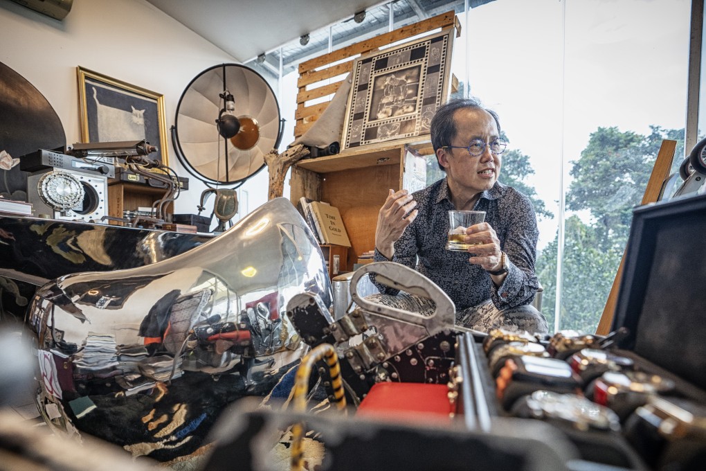 Dr Bernard Cheong surrounded by his watches and other collectibles at home in Singapore. Photos: Bryan van der Beek