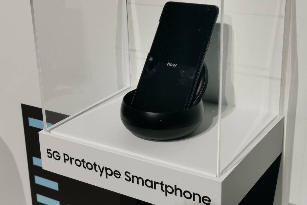 Samsung showed a prototype 5G phone at CES 2019 in Las Vegas. Photo: Jamie Carter