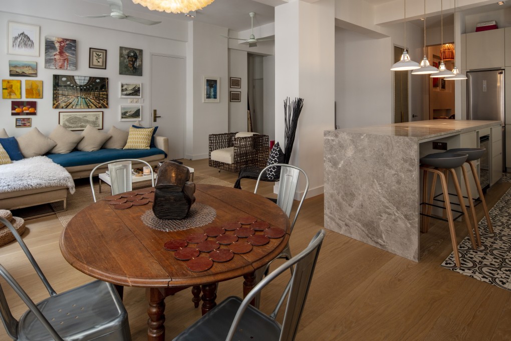 Originally two dark and dreary flats, Claire Price’s Mid-Levels home was transformed with the help of architect Damienne Joly into an attractive apartment that is full of character. Photography and video: John Butlin.