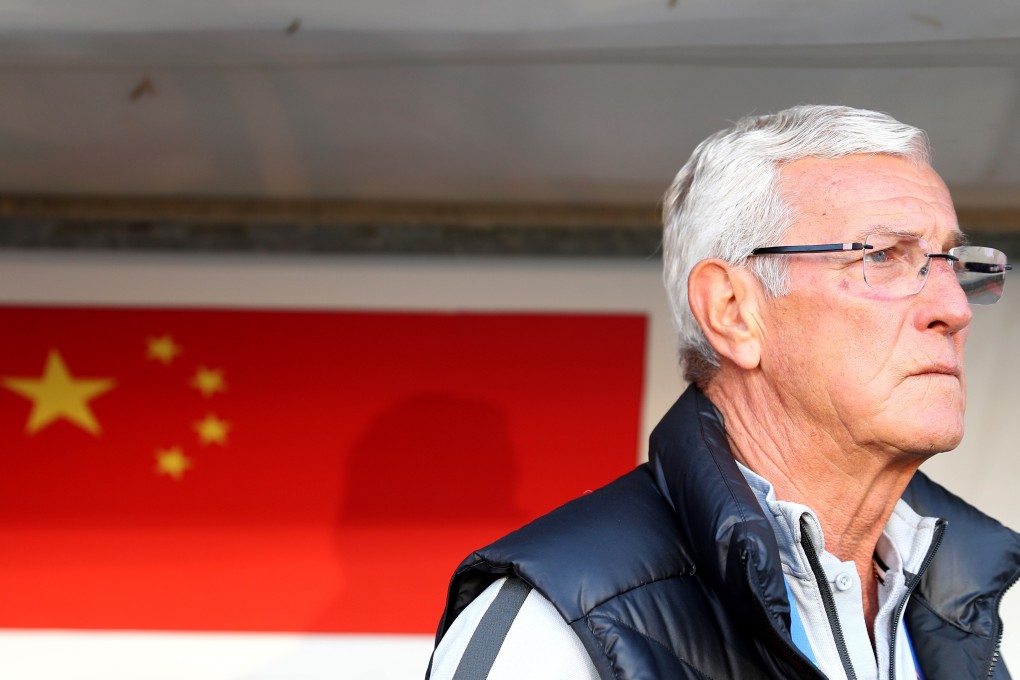 China head coach Marcello Lippi watches his side beat the Philippines at the 2019 AFC Asian Cup. Photo: Xinhua