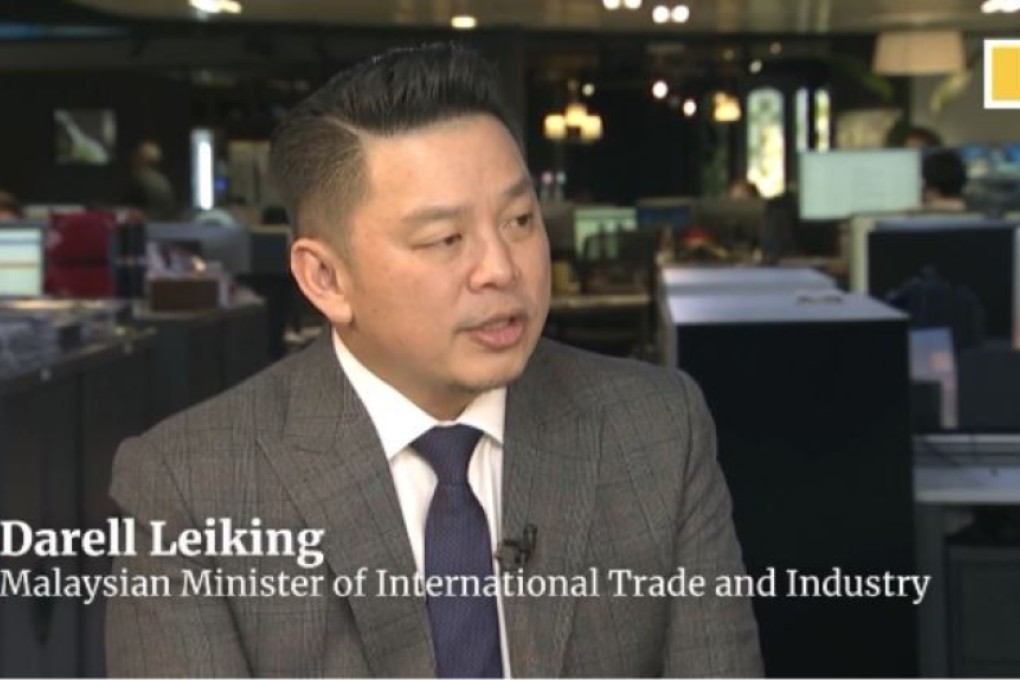 Malaysian trade minister Darell Leiking. Photo: SCMP