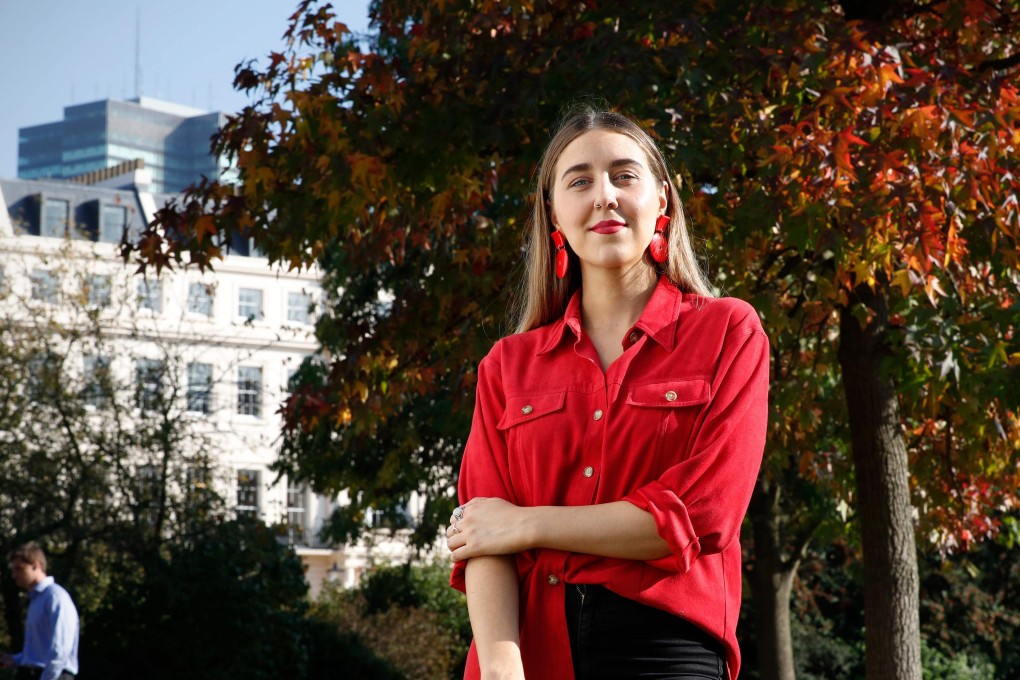 Campainger Gina Martin in London on October 10, 2018. Photo: AFP