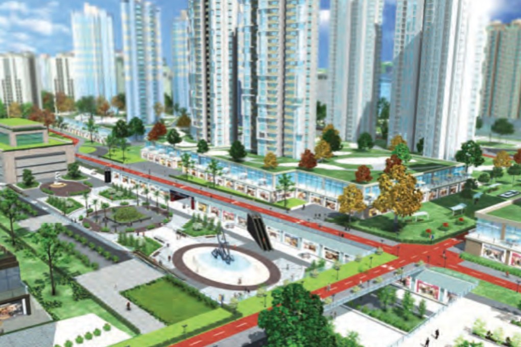 An artist’s impression of the new Kwu Tung North. Photo: Handout