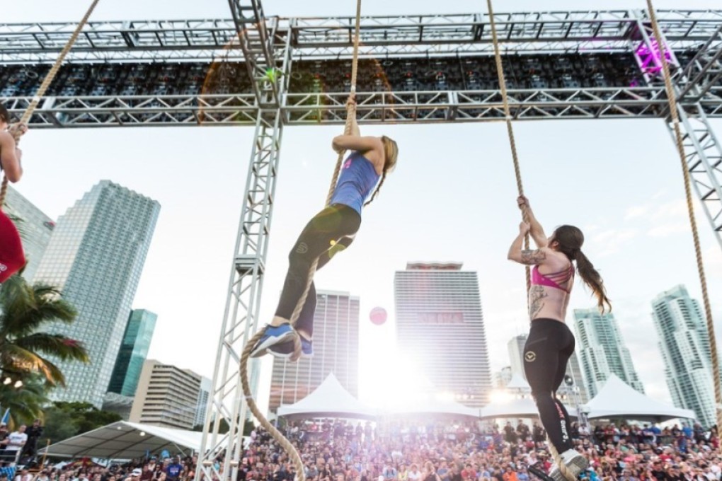 Athletes climb the ropes at Wodapalooza. Photos: CrossFit Games