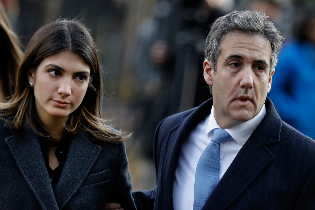 Michael Cohen, former personal lawyer to US President Donald Trump, arrives at federal court with his daughter Samantha Cohen, left, in New York on December 12, 2018. Photo: Bloomberg