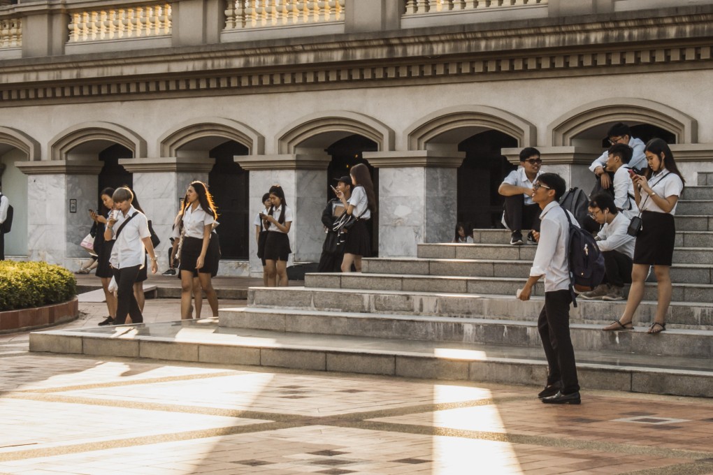 Students at Assumption University Bangna Campus, Thailand. Photo: Alamy