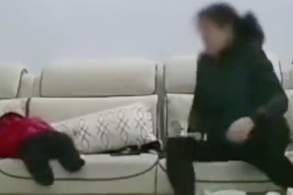 A video of a nanny abusing a 10-month-old infant in China’s Hunan province has triggered a police investigation and an online conversation about the struggles of combining work and motherhood. Photo: TV.sohu.com