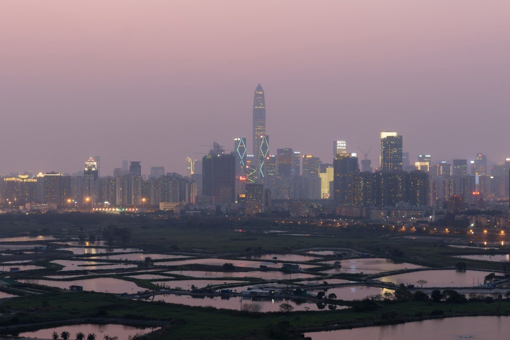 Shenzhen, as seen from the Hong Kong side, in March 2018. Photo: EPA-EFE