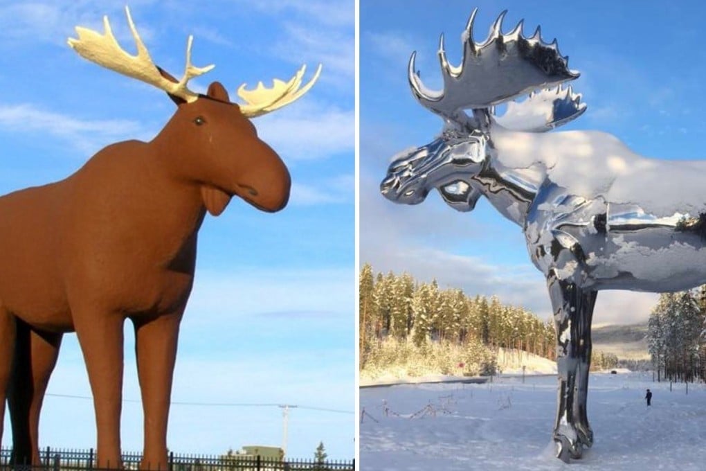 Canada's Mac The Moose, left, and Norway's Storelgen, right. Photos: Tourism Moose Jaw / Storelgen.no