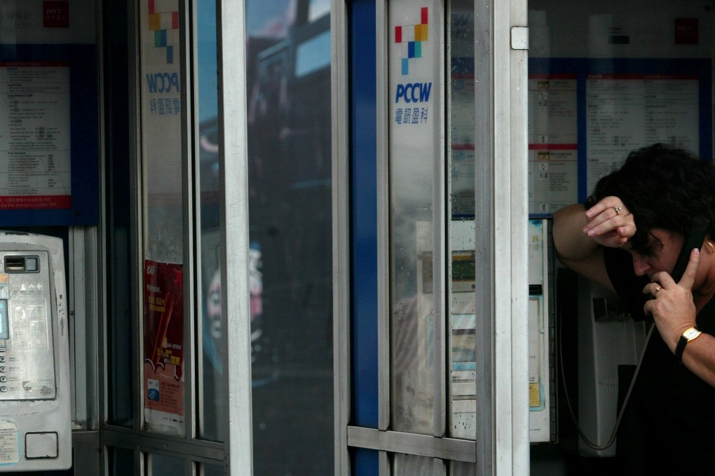 Some 56 per cent of public payphones have an average daily revenue of less than HK$1. Photo: SCMP