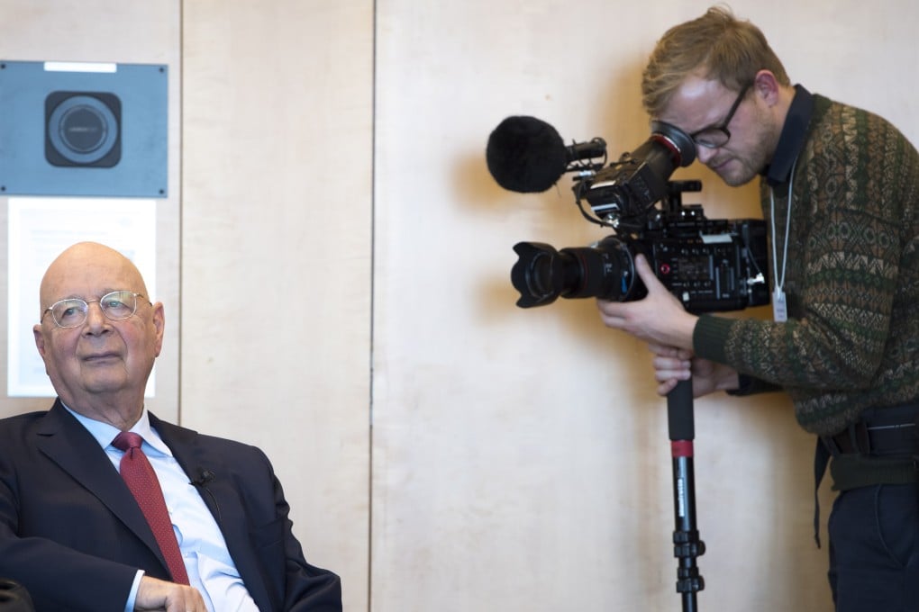 Klaus Schwab, who founded the World Economic Forum (WEF), has said his childhood during the second world war inspired him to build an organisation that would make the world a better place. Photo: EPA