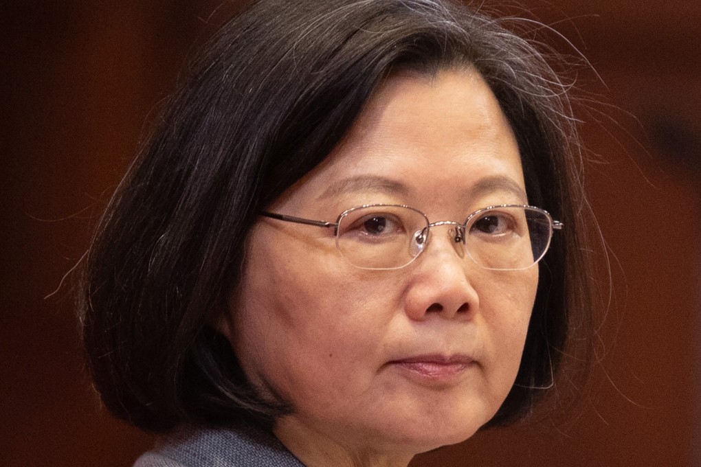 Tsai Ing-wen, Taiwan's president, has enjoyed a boost in public opinion polls which has been attributed to her strong rebuke of Beijing’s call for unification talks based on “one China, two systems”. Photo: Bloomberg