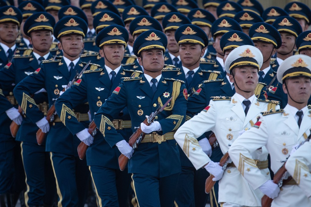 The size of the PLA army has been cut as China seeks to modernise its military. Photo: EPA-EFE