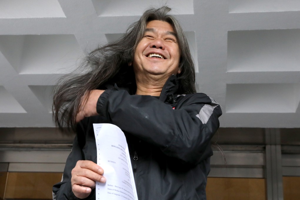 ‘Long Hair’ Leung Kwok-hung at the High Court. Photo: K.Y. Cheng
