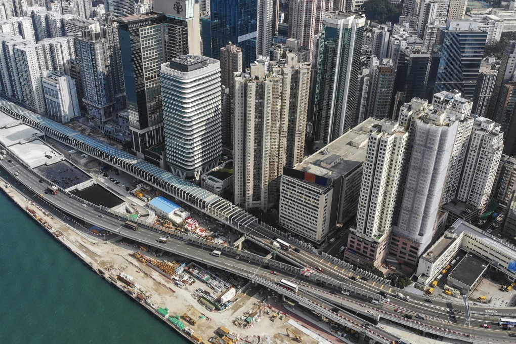 The Central-Wan Chai Bypass, seen from above Tin Hau. Photo: Martin Chan