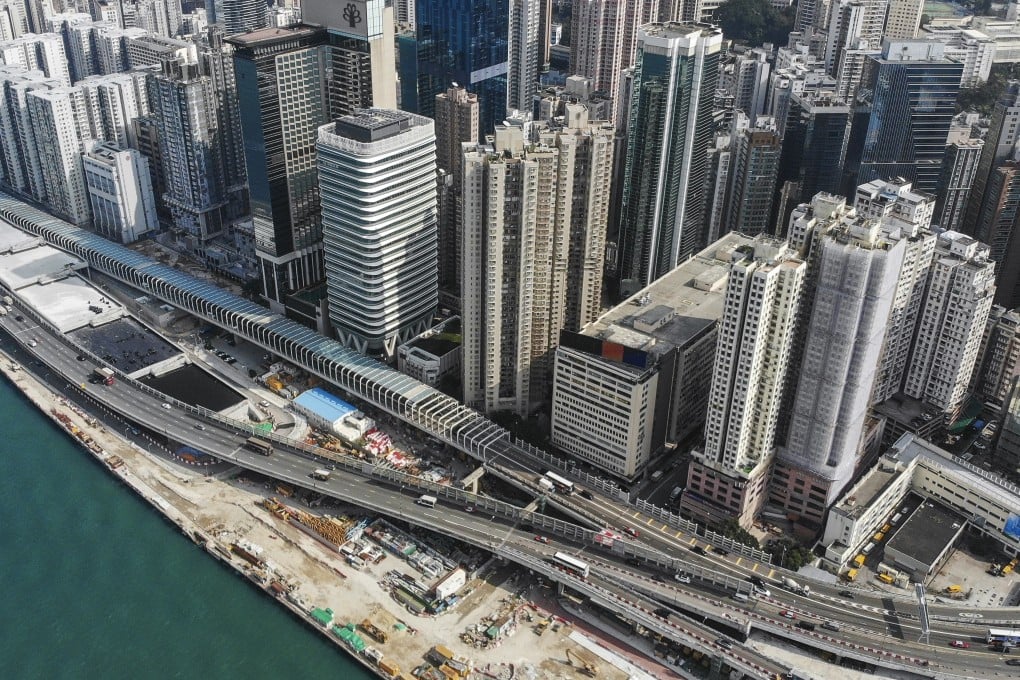 The Central-Wan Chai Bypass, seen from above Tin Hau. Photo: Martin Chan