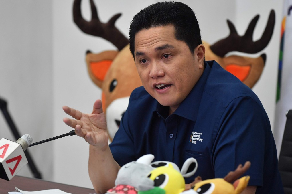 Erick Thohir is too busy to be head of Indonesia’s football body. Photo: AFP