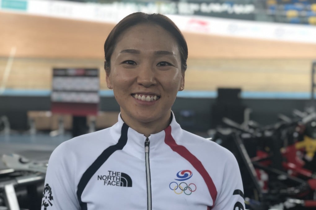 Na Ah-reum in Hong Kong at the Tseung Kwan O Velodrome. Photo: Chan Kin-wa