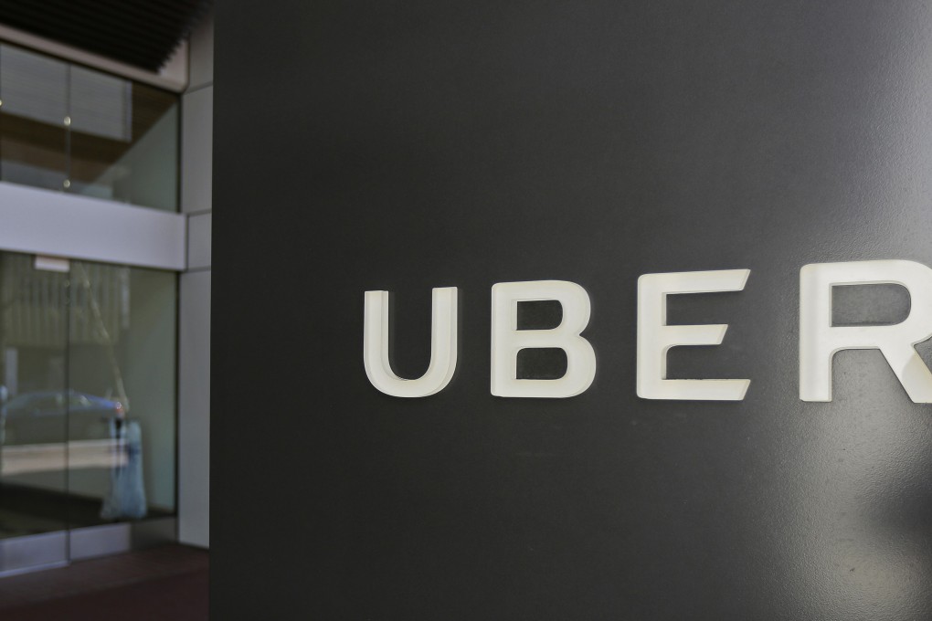 FILE - This March 1, 2017, file photo shows an exterior view of the headquarters of Uber in San Francisco. (AP Photo/Eric Risberg, File)