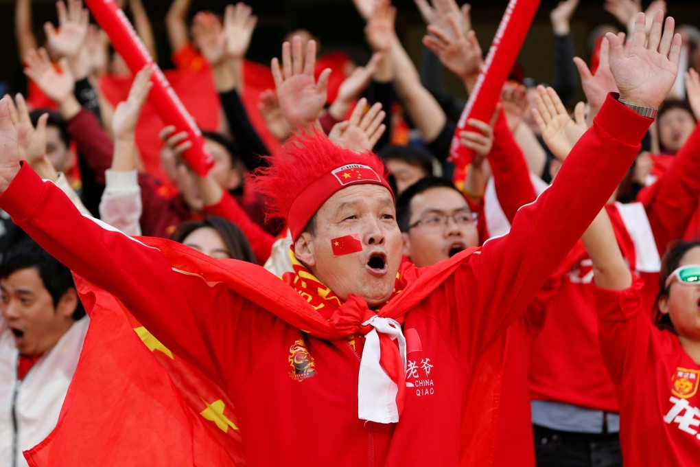 China fans at the Asian Cup. Photo: Reuters