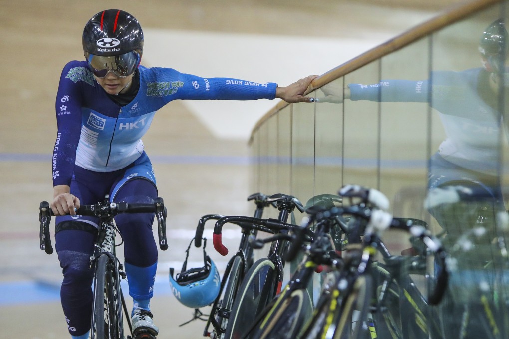Sarah Lee Wai-sze, Hong Kong’s top track cyclist, prepares for the Asian Championships at the Hong Kong Velodrome in Tseung Kwan O. Photo: Winson Wong
