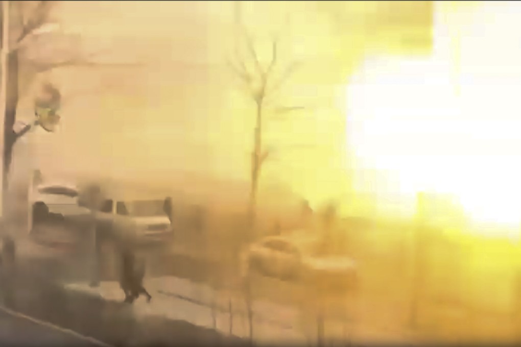Video footage that purported to show the blast started circulating on social media. Photo: YouTube