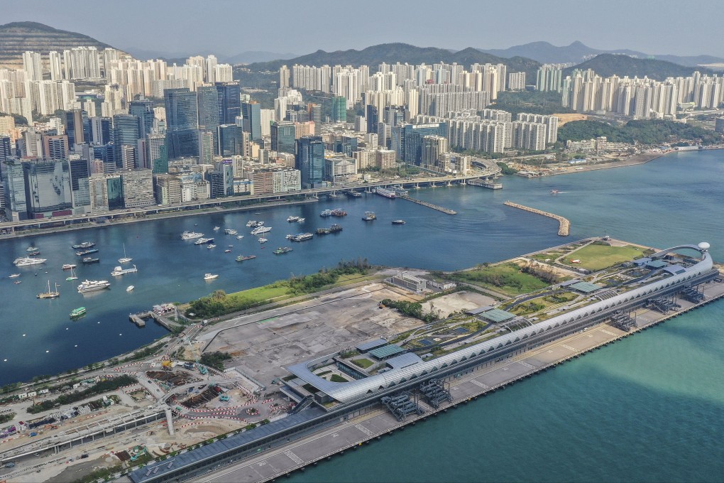 Aerial view of the Kai Tak Cruise Terminal and Kwun Tong Typhoon Shelter on 29 September 2018 at Kai Tak, which used to be Hong Kong’s international airport. Photo: Roy Issa