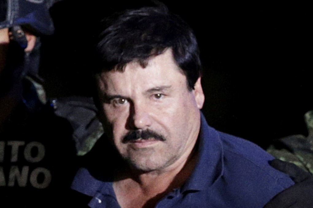 Drug lord Joaquin "El Chapo" Guzman after his capture in 2016. Photo: Reuter