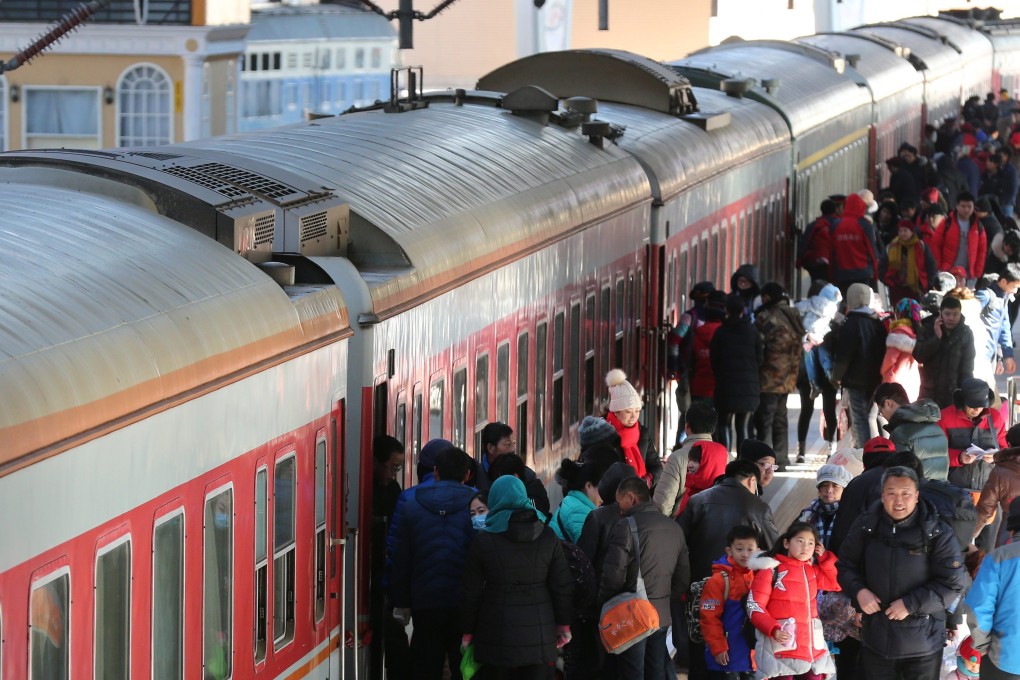 Hundreds of millions of Chinese will be travelling to their hometowns during the annual Spring Festival migration, but many social media users say the worst part of the journey is the bad behaviour of unruly children. Photo: EPA