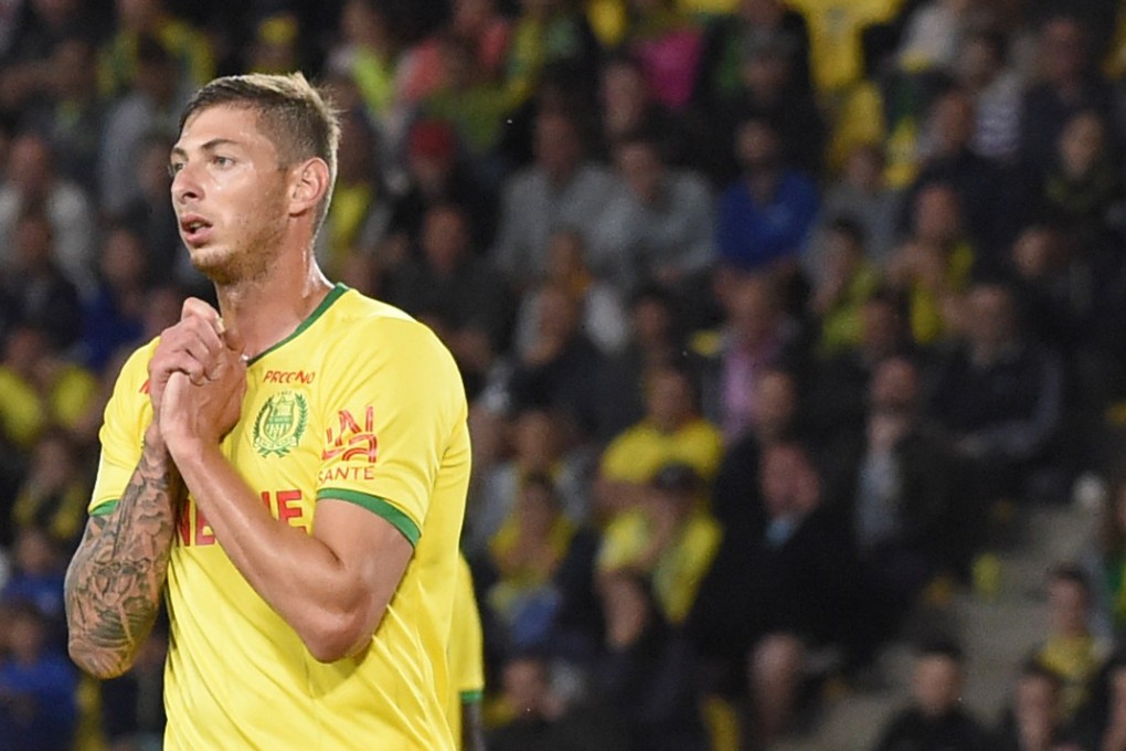Emiliano Sala during a match at La Beaujoire stadium in Nantes. Photo: AFP