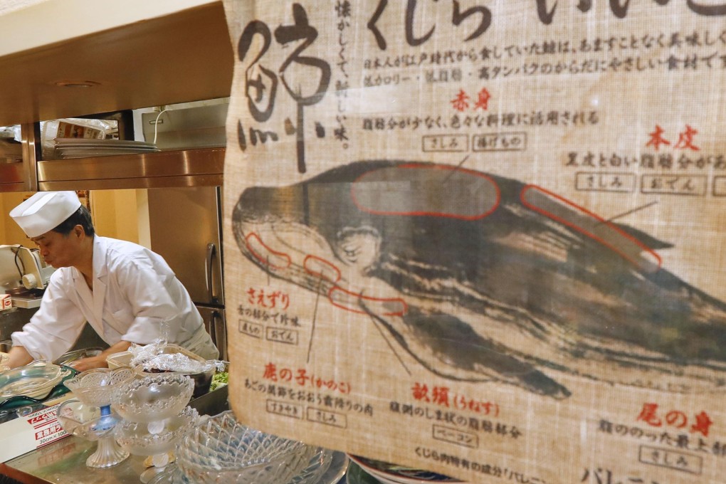 A Tokyo restaurants specialising in whale meat. Photo: Japan has decided to withdraw from the International Whaling Commission. (Kyodo) ==Kyodo