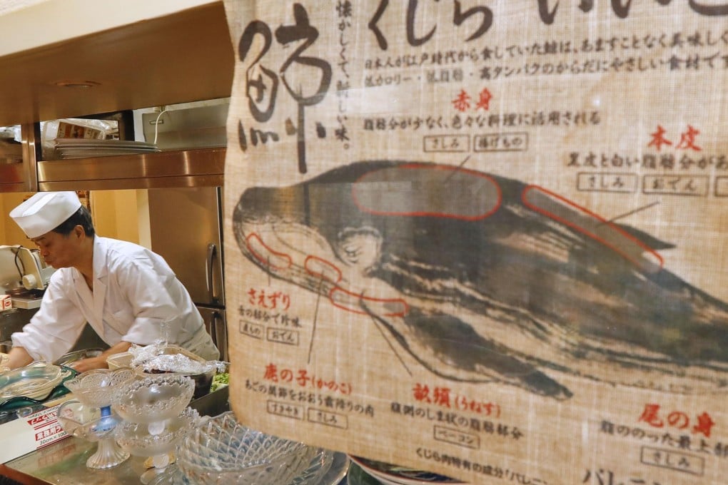 A Tokyo restaurants specialising in whale meat. Photo: Japan has decided to withdraw from the International Whaling Commission. (Kyodo) ==Kyodo
