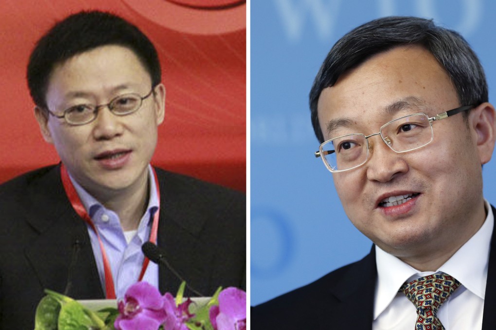 Finance Vice-Minister Liao Min (left) and Commerce Vice-Minister Wang Shouwen are said to be going to Washington to lay the groundwork for high-level talks at the end of the month. Photo: Baidu, Bloomberg