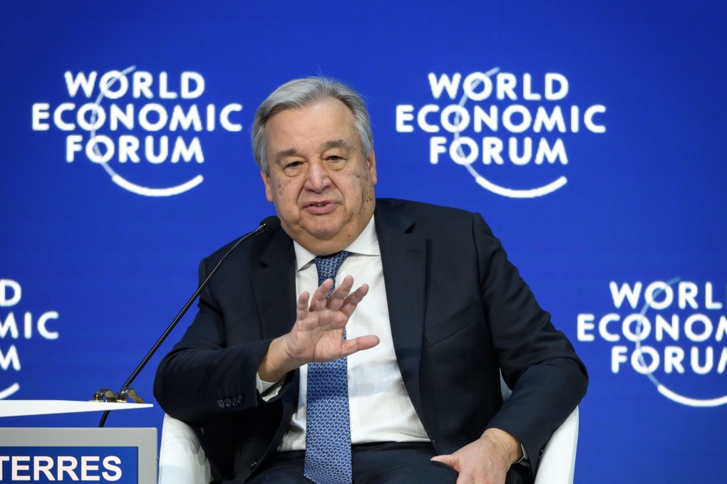 United Nations (UN) Secretary-General Antonio Guterres delivers a speech during the World Economic Forum (WEF) annual meeting, on January 23, 2019 in Davos, eastern Switzerland. Photo: AFP