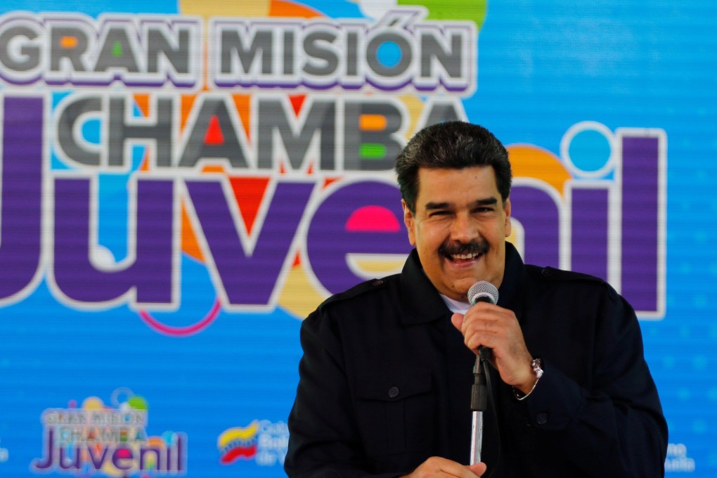 Venezuela’s President Nicolas Maduro speaking at a youth meeting in Caracas on January 26, 2019. Photo: Reuters