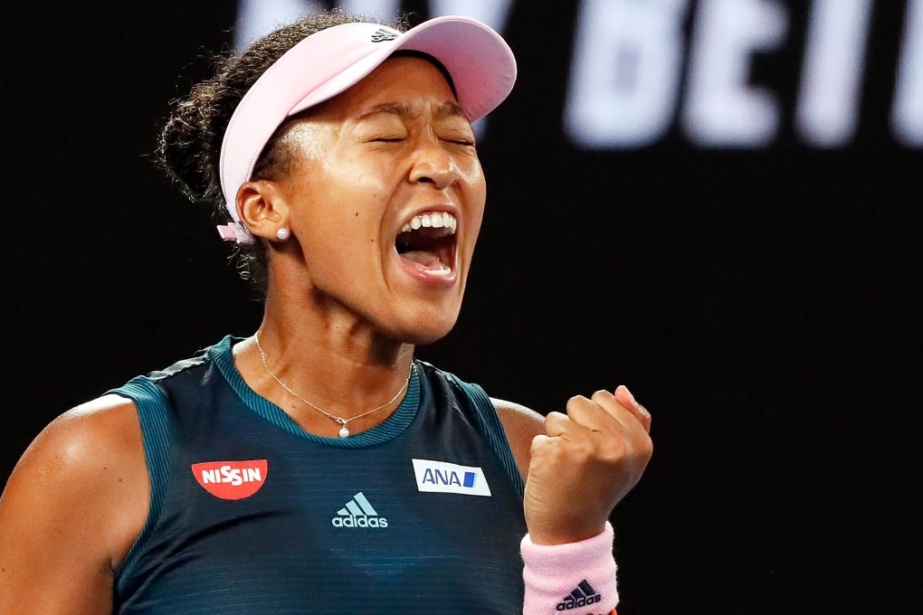 Japan's Naomi Osaka reacts after a point against Czech Republic's Petra Kvitova during the women's singles final. Photo: AFP