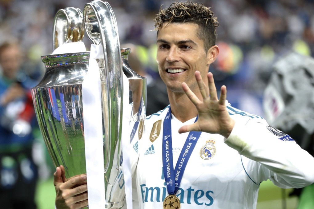 Cristiano Ronaldo celebrates winning the 2018 Champions League with Real Madrid. Photo: AP