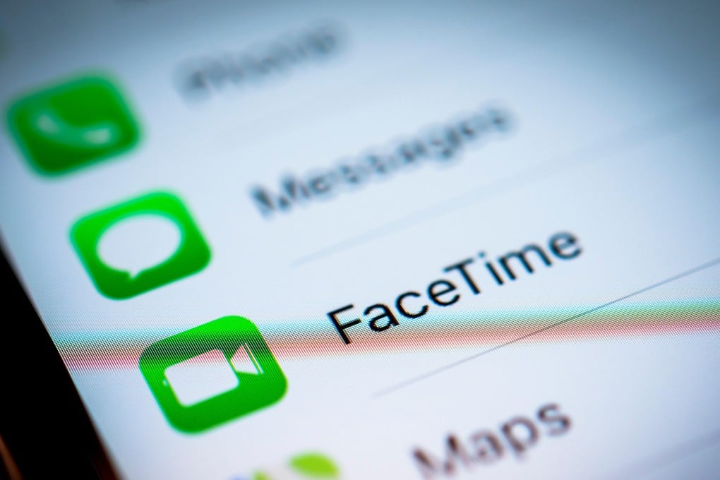 Apple’s FaceTime seen in the settings section of an iPhone’s operating system. Photo: Alamy