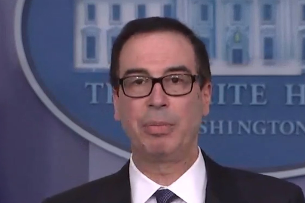 US Treasury Secretary Steven Mnuchin says he is hopeful of progress at this week’s trade talks. Photo: C-Span