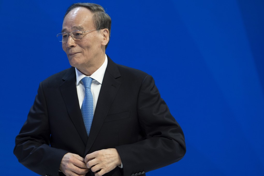 Vice-President Wang Qishan in Davos. China’s right-hand man to President Xi Jinping seems cut from the same pragmatic cloth as Zhu Rongji. Photo: EPA-EFE