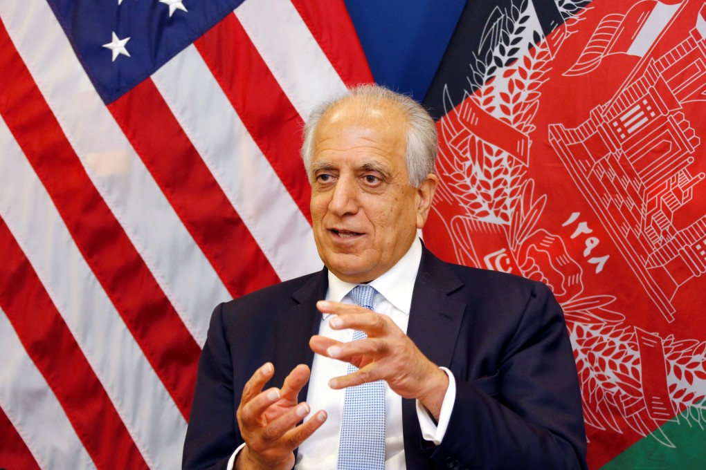 Zalmay Khalilzad, US special envoy for peace in Afghanistan, during a round table discussion with Afghan news media at the US embassy in Kabul, Afghanistan, on Monday. He said the details of any peace deal with the Taliban still would have to be fleshed out. Photo: Reuters