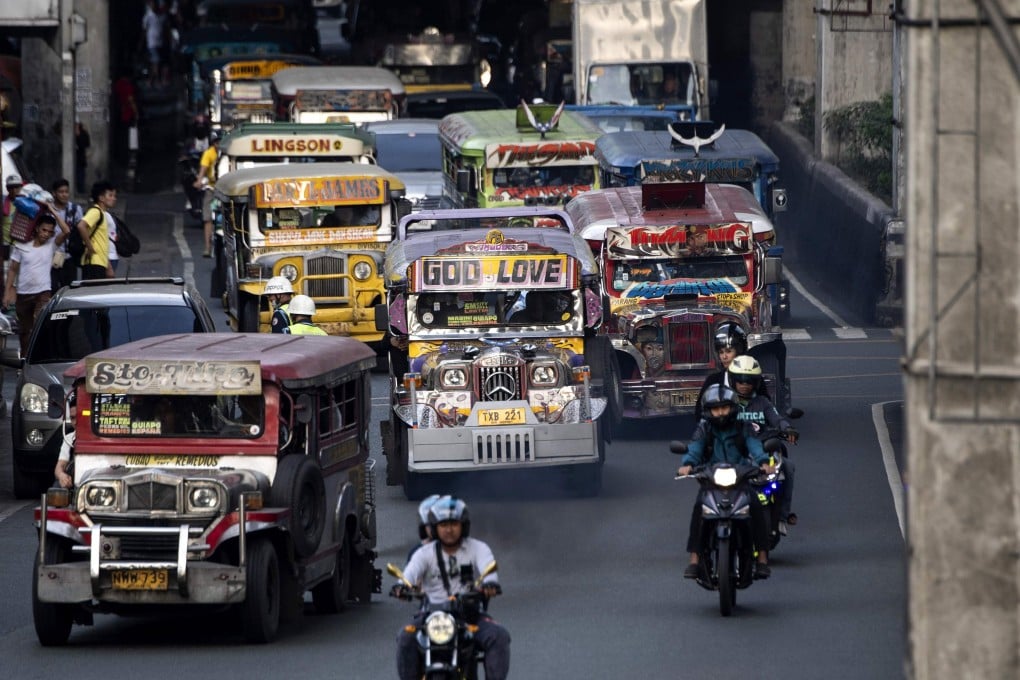 The normally open-backed machines are cast as rebels of the roads: blaring music, spewing fumes, picking up and dropping off wherever they want. Photo: AFP