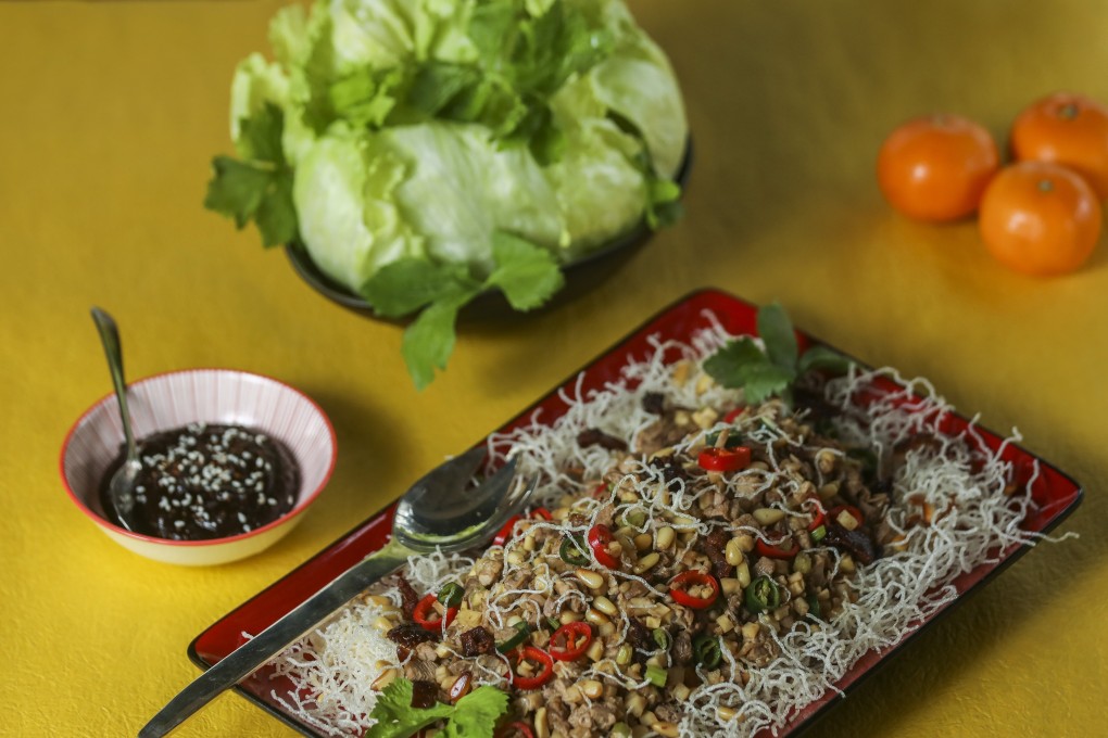 Roast duck lettuce wraps. Photo: Xiaomei Chen