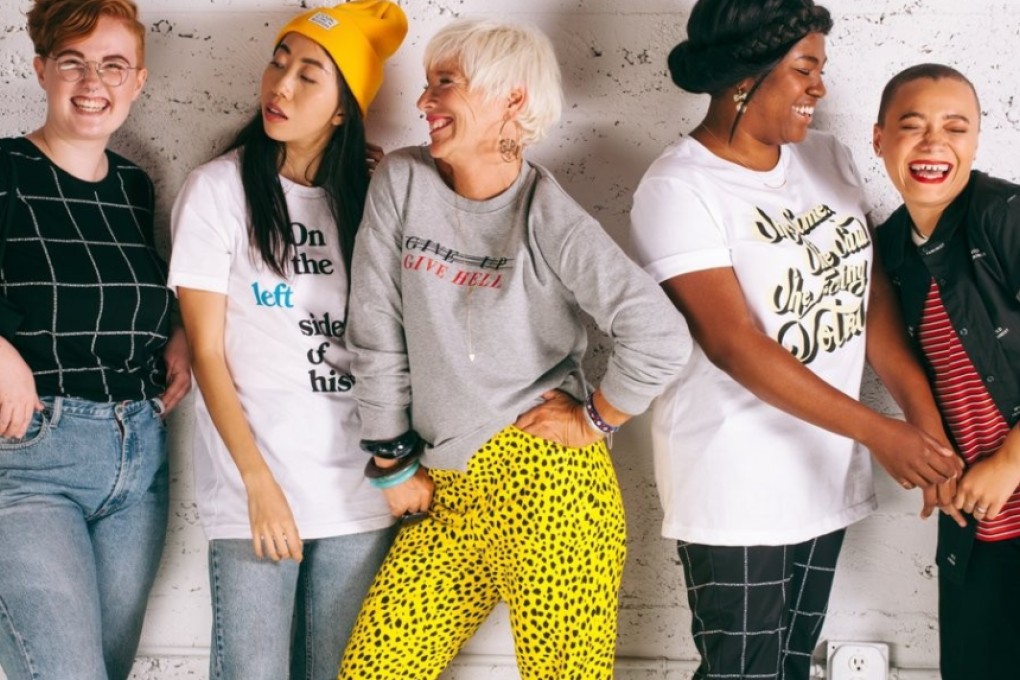 Models from Wildfang, a female-founded, women-run business that donates to charity and encourages debate on various issues.