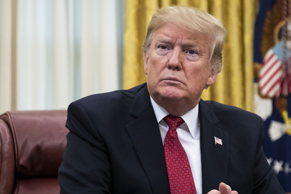 US President Donald Trump listens during a meeting with Vice-Premier Liu He and the Chinese trade delegation at the Oval Office in the White House. Photo: Bloomberg