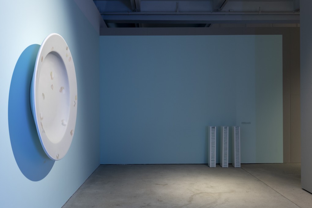 Artwork by Chou Yu-cheng at the “Contagious Cities: Far Away, Too Close” exhibit at Tai Kwun. Photo: Courtesy of Tai Kwun Contemporary