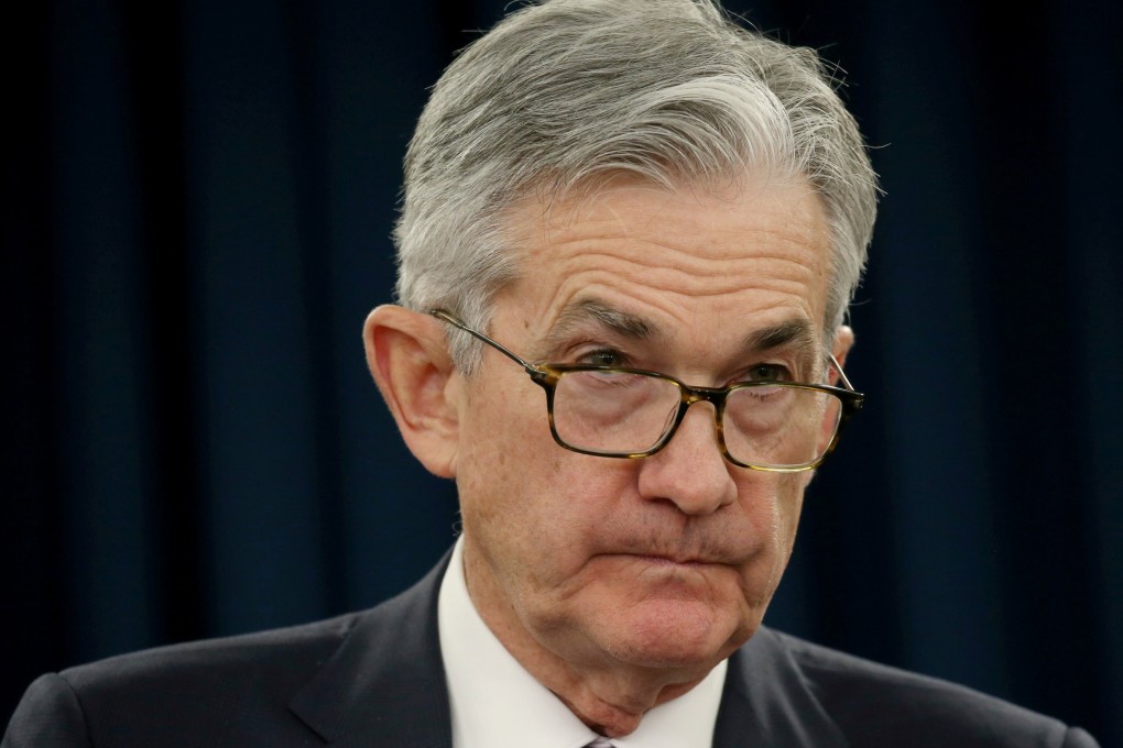 Federal Reserve chairman Jerome Powell holds a press conference in Washington on January 30, following a two-day policy meeting. Photo: Reuters
