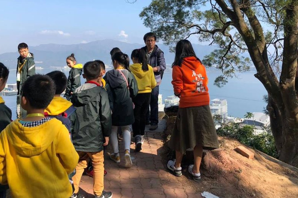 A group of tourists at the Chinese University campus in Sha Tin. Photo: CUHK Student Union Candidate Cabinet ‘Aurora’ Facebook page