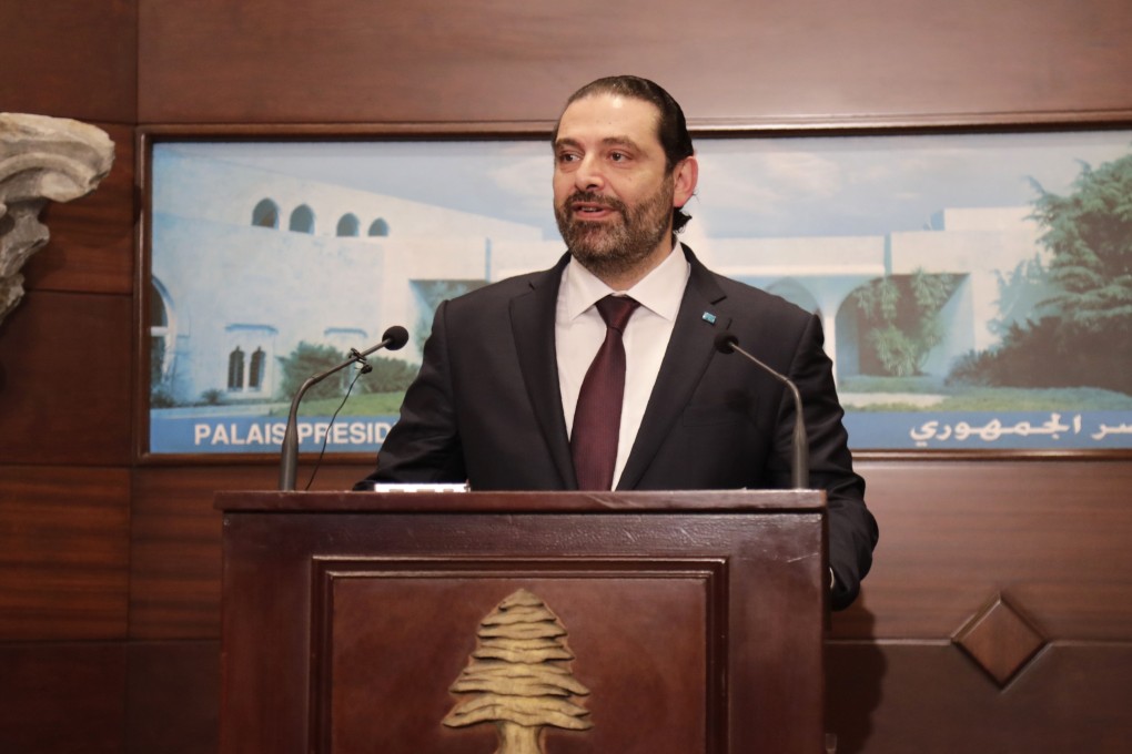 Lebanese Prime Minister Saad Hariri addressed the media after announcing the new cabinet during a press conference at the presidential palace in Baabda, east of the capital Beirut, on January 31, 2019. Photo: AFP